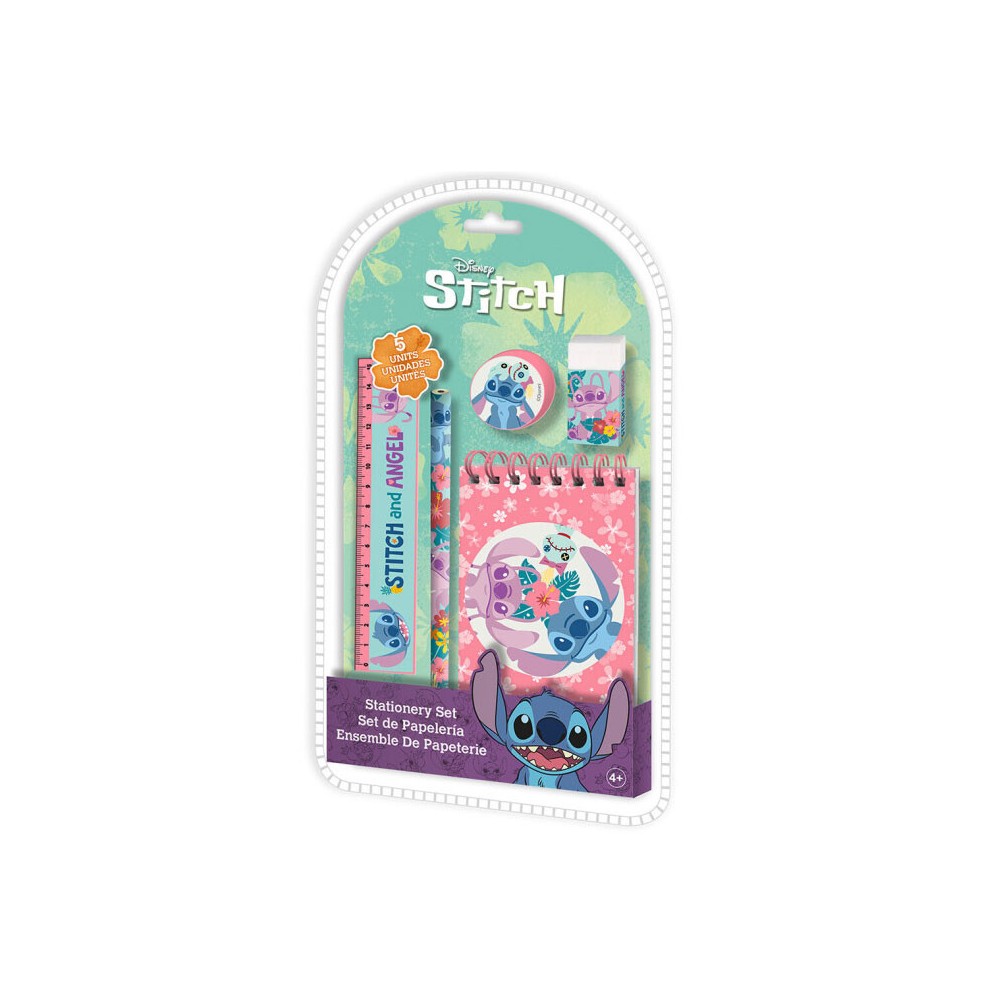 Disney Lilo and Stitch stationery set 5 pieces