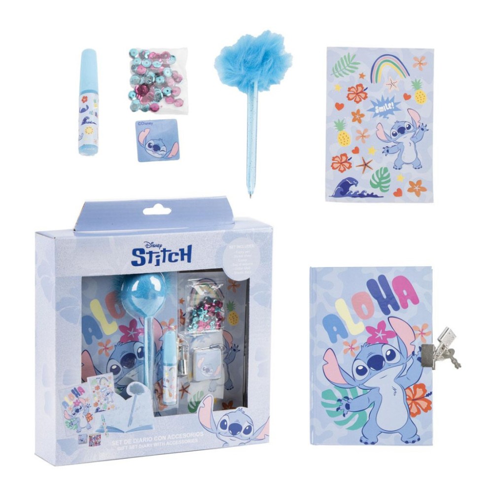 Disney Lilo and Stitch Aloha locksmith journal set