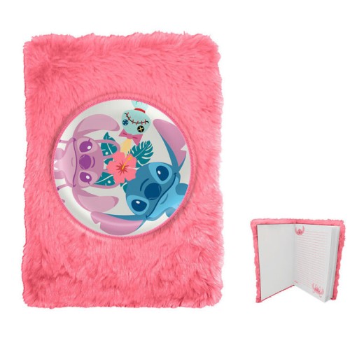 Disney Lilo and Stitch plush A5 notebook, notepad