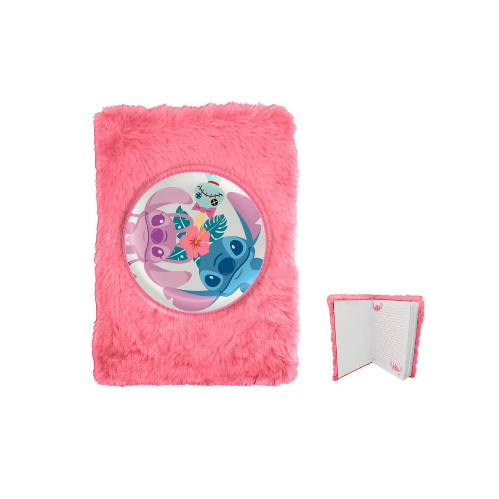 Disney Lilo and Stitch plush A5 notebook, notepad