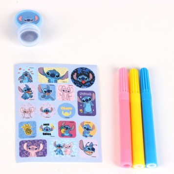 Disney Lilo and Stitch Banana coloring notebook set with template