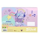 Disney Lilo and Stitch Blast A/4 Spiral Sketchbook with Stickers, 40 Pages