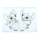 Disney Lilo and Stitch Blast A/4 Spiral Sketchbook with Stickers, 40 Pages