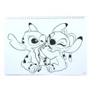 Disney Lilo and Stitch Blast A/4 Spiral Sketchbook with Stickers, 40 Pages