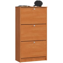 Szafka na buty 3 uchylne drzwiczki 60 cm - olcha