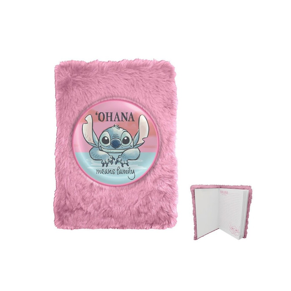 Disney Lilo and Stitch Cheeky plush notebook A5