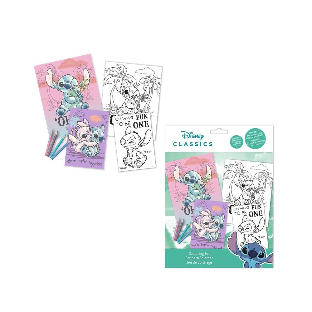 Disney Lilo and Stitch Cheeky coloring set