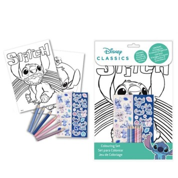 Disney Lilo and Stitch Love coloring set with stickers