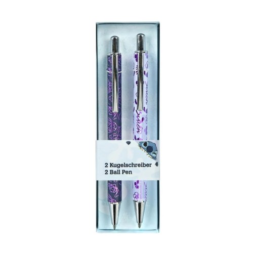 Disney Lilo and Stitch Purple Set of 2 pens