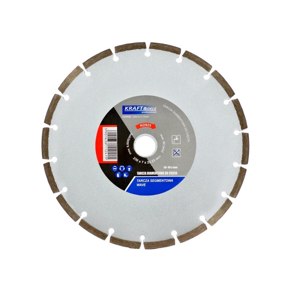 Tarcza segmentowa do cięcia 230x7x22,23 KD925