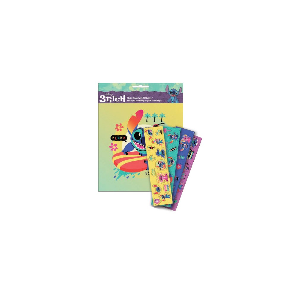 Disney Lilo and Stitch sticker album with 50 stickers
