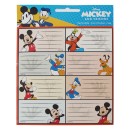 Disney Mickey  Fun notebook label 16 pcs