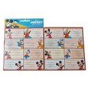 Disney Mickey  Fun notebook label 16 pcs
