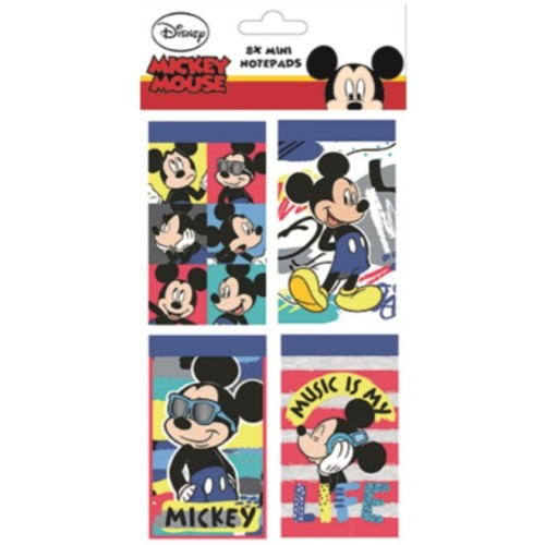 Disney Mickey  Mini Notebook, Set of 8