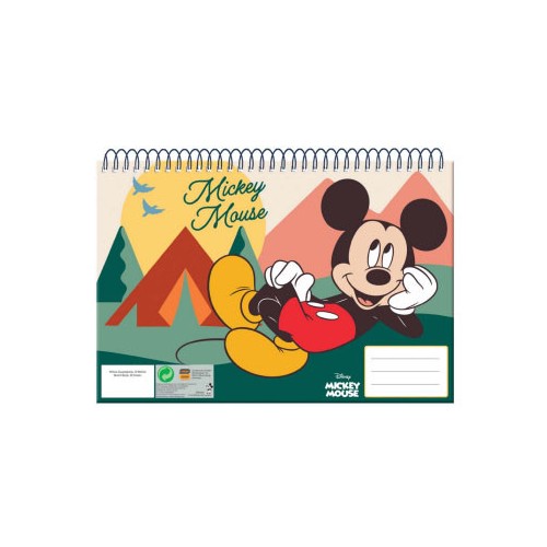 Disney Mickey  Nature A/4 Spiral Sketchbook, 30 Sheets