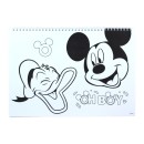 Disney Mickey  Oh Boy A/4 spiral sketchbook with 40 sheets and stickers
