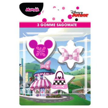 Disney Minnie  shape eraser set 3-piece