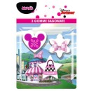 Disney Minnie  shape eraser set 3-piece