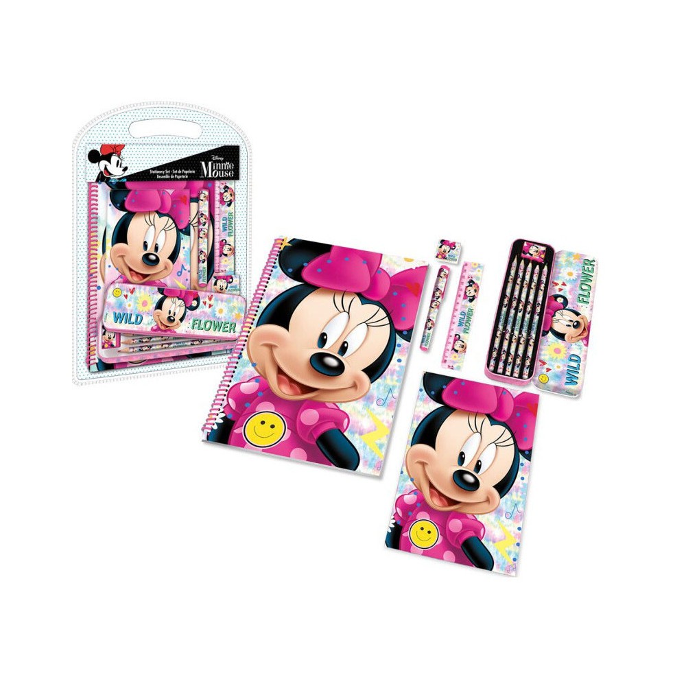 Disney Minnie  stationery set (7 pieces)