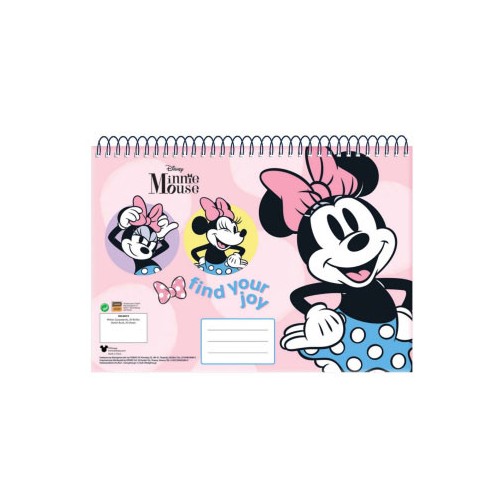 Disney Minnie  Joy A/4 spiral sketchbook 30 sheets
