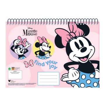 Disney Minnie  Joy A/4 spiral sketchbook 30 sheets