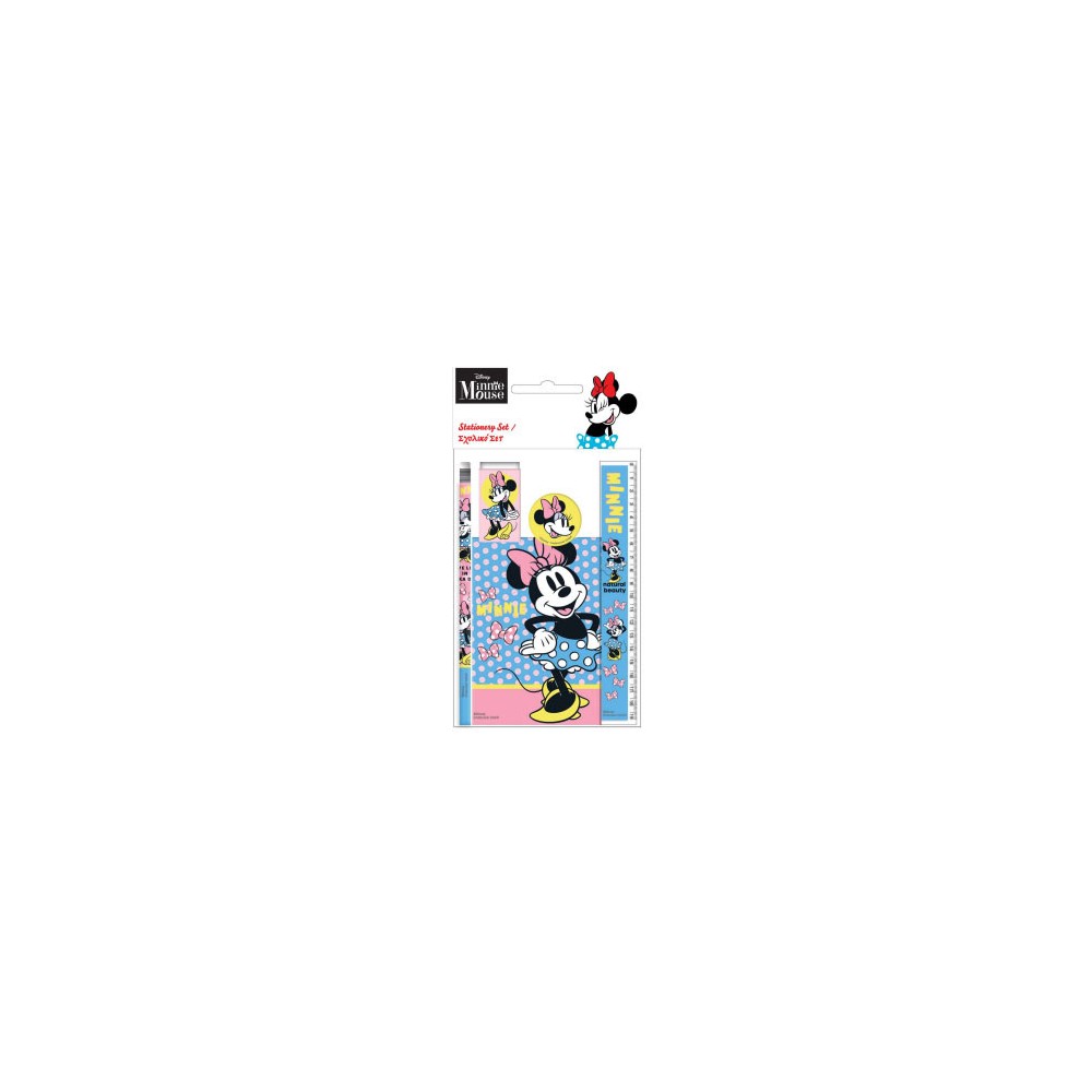 Disney Minnie  Joy 5-piece stationery set