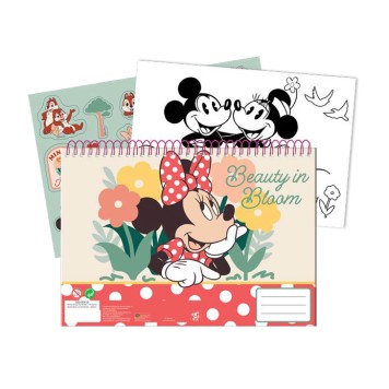 Disney Minnie Nomadic Spirit A/4 spiral sketchbook with 40 sheets and stickers