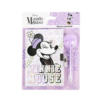 Disney Minnie  Purple memory book, diary with lock and pen