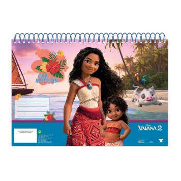 Disney Vaiana Big Sis A/4 spiral sketchpad, 30 sheets