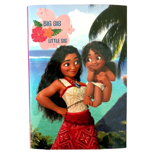 Disney Vaiana Big Sis B5 Lined Notebook 40 Sheets
