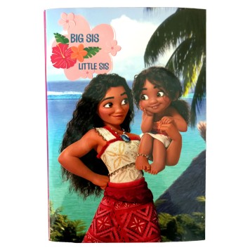 Disney Vaiana Big Sis B5 Lined Notebook 40 Sheets