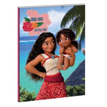 Disney Vaiana Big Sis B5 Lined Notebook 40 Sheets