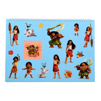 Disney Vaiana Together Again A/4 spiral sketchbook with 40 sheets and sticker