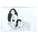 Disney Vaiana Together Again A/4 spiral sketchbook with 40 sheets and sticker