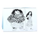 Disney Vaiana Together Again A/4 spiral sketchbook with 40 sheets and sticker