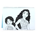 Disney Vaiana Together Again A/4 spiral sketchbook with 40 sheets and sticker
