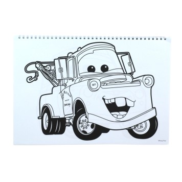 Disney Cars Vroom A/4 spiral sketchbook with 40 pages and stickers