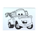 Disney Cars Vroom A/4 spiral sketchbook with 40 pages and stickers