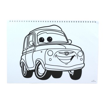 Disney Cars Vroom A/4 spiral sketchbook with 40 pages and stickers
