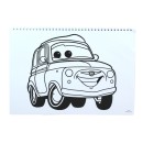 Disney Cars Vroom A/4 spiral sketchbook with 40 pages and stickers