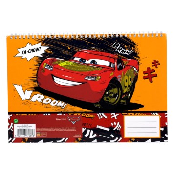 Disney Cars Vroom A/4 spiral sketchbook, 30 sheets