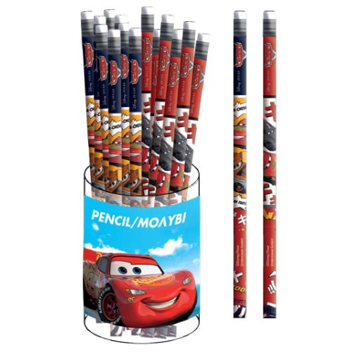Disney Cars Vroom HB graphite pencil with eraser tip
