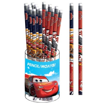 Disney Cars Vroom HB graphite pencil with eraser tip