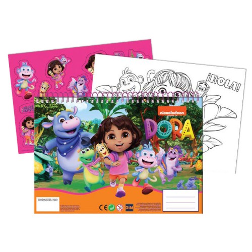 Dora the Explorer Jungle A/4 Spiral Sketchpad 40 Pages with Sticker