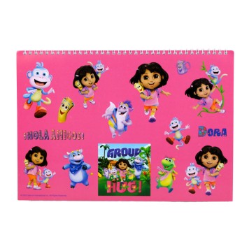 Dora the Explorer Jungle A/4 Spiral Sketchpad 40 Pages with Sticker