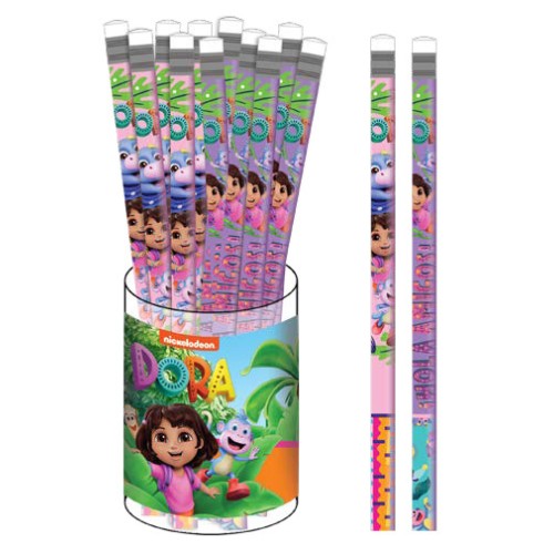 Dóra, a felfedező Jungle HB graphite pencil with eraser tip