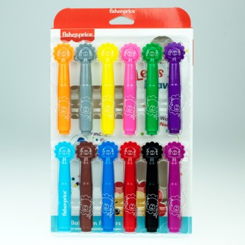 Fisher-Price Let's Draw washable markers 12 pieces