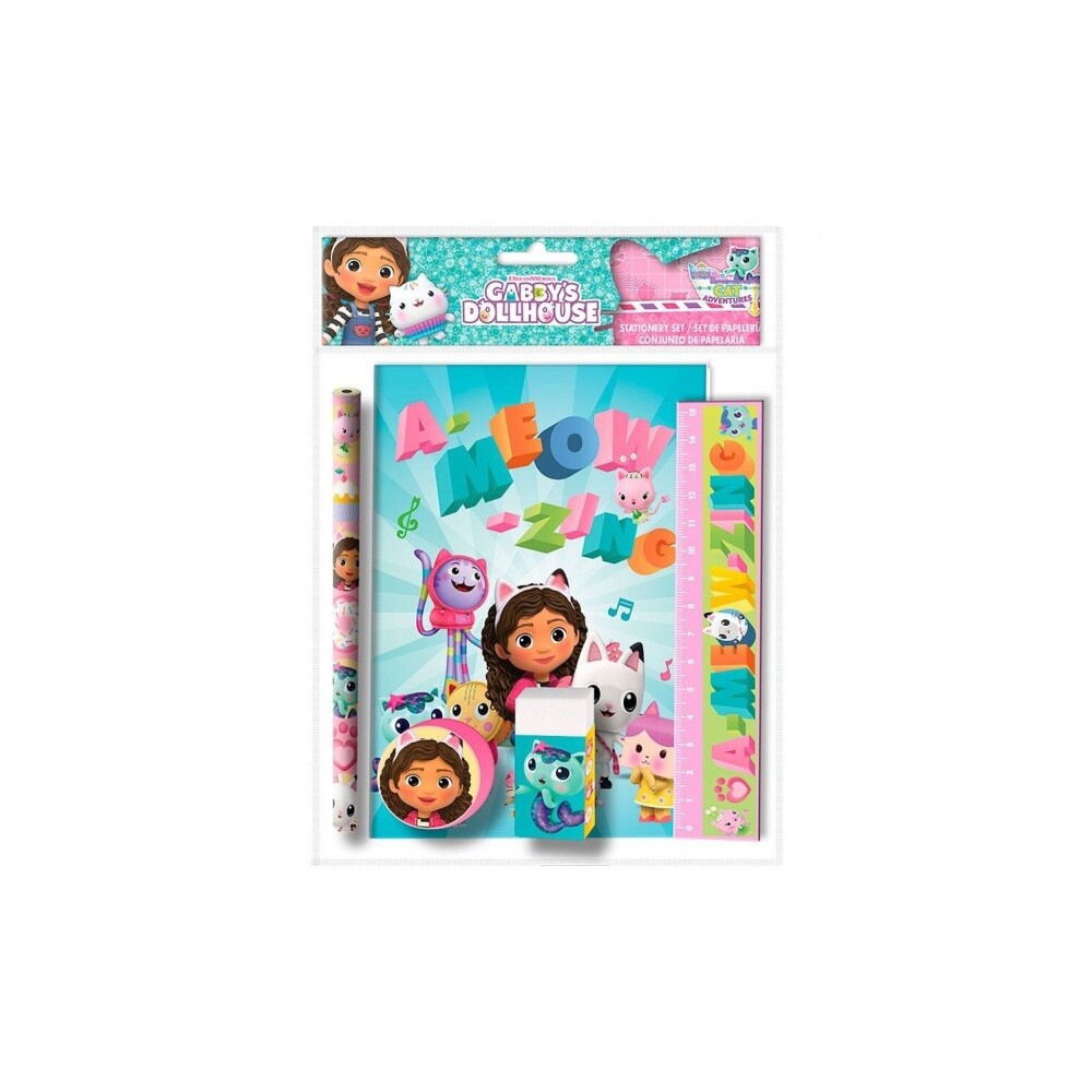 Gabby's Dollhouse stationery set (5-piece)