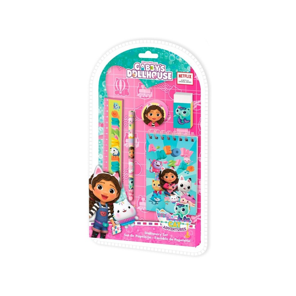 Gabby's Dollhouse Smoothie Land stationery set 5 pcs