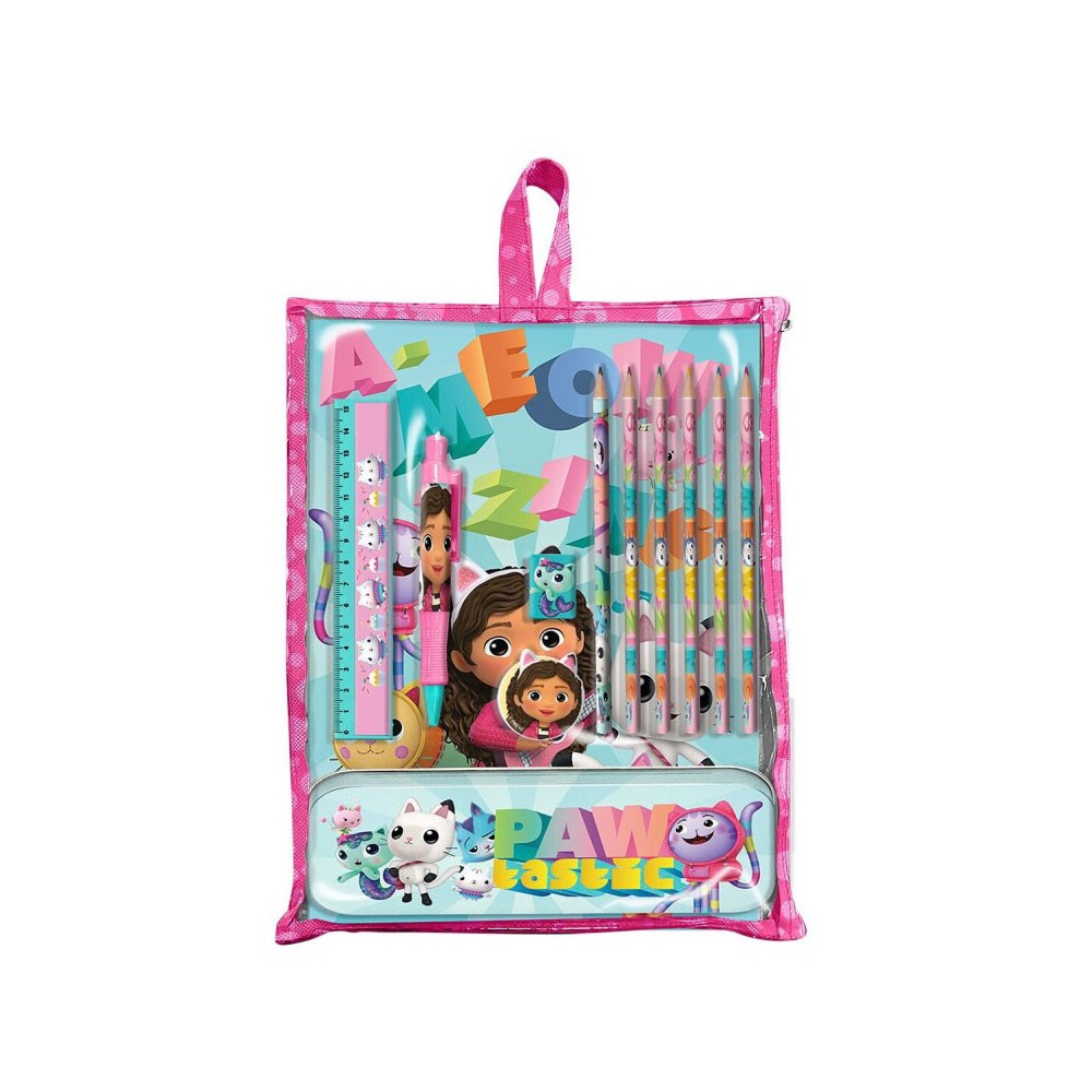 Gabby's Dollhouse Smoothie Land stationery set with holder